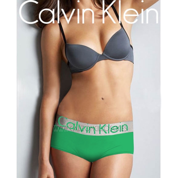 Boxer Calvin Klein Mujer Steel Blateado Verde